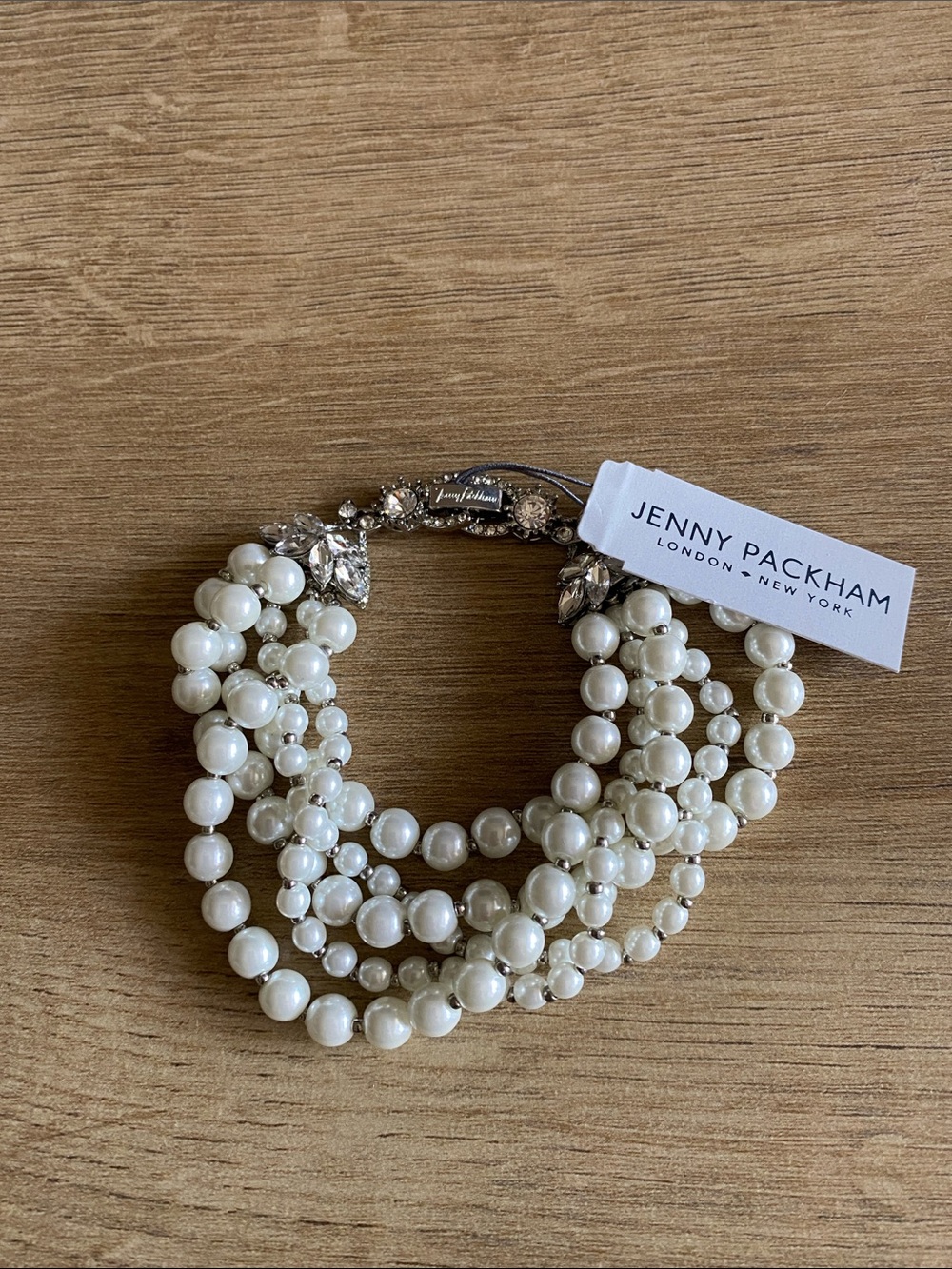 Jenny Packham stacked pearl bracelet